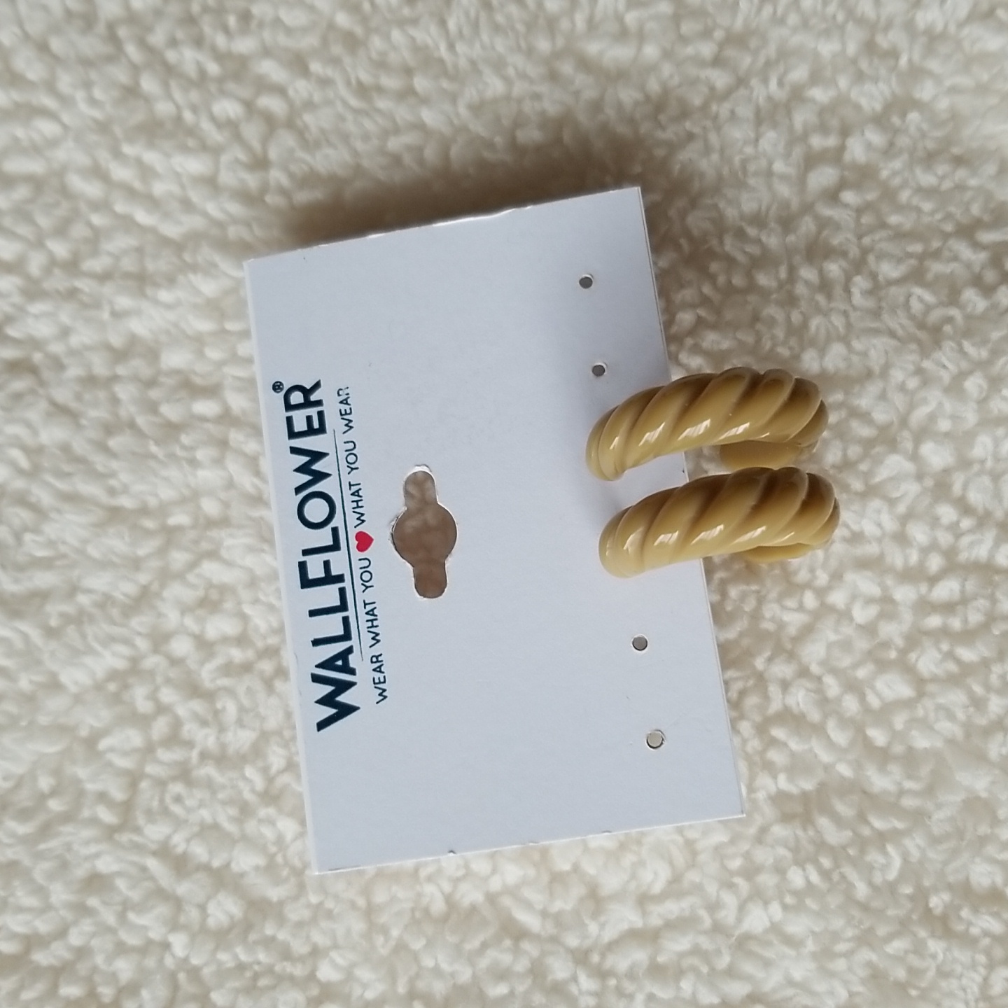 Wallflower Chunky Stud Hoop Earrings 90s
